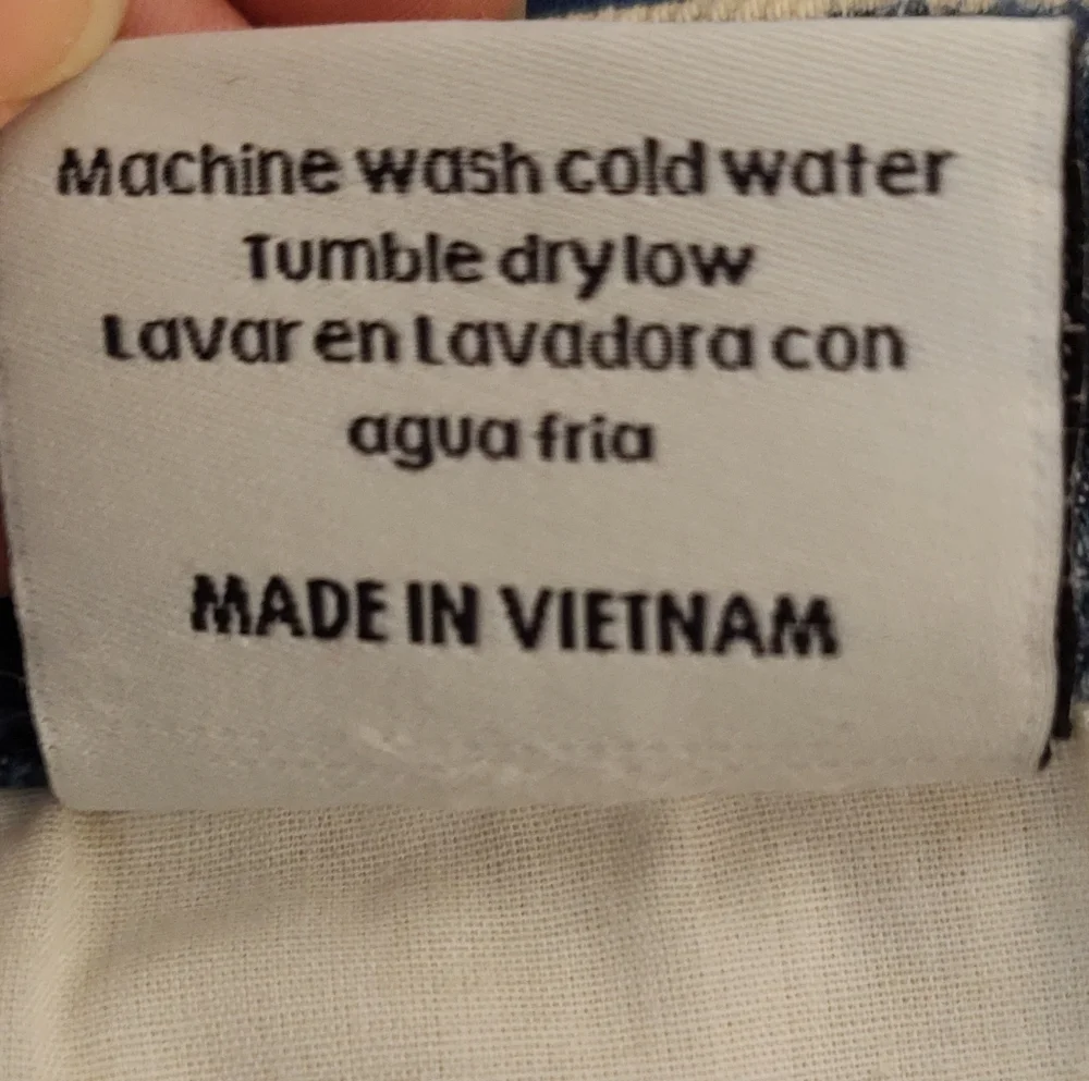 Sneak Peek Distressed High Rise Cut Off Denim Shorts - Picture 10 of 10